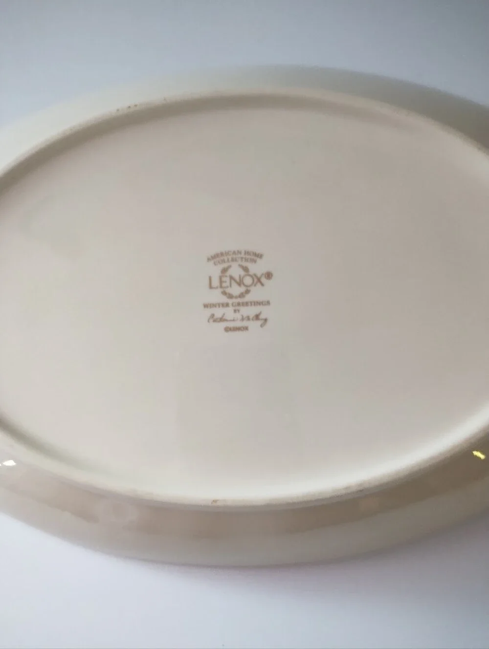 Lenox Winter Greetings Collection Oval Serving Platter